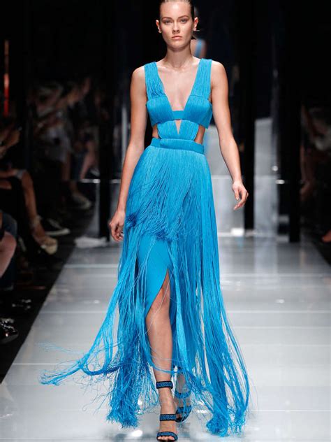 versace fashon week 2005 blue gown|Versace dresses for women.